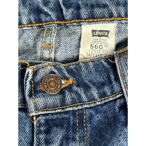 Vintage Levi's 560 Loose Fit 30 x 34 Tapered Orange Tab USA Made Mom Jeans EUC - Picture 9 of 12